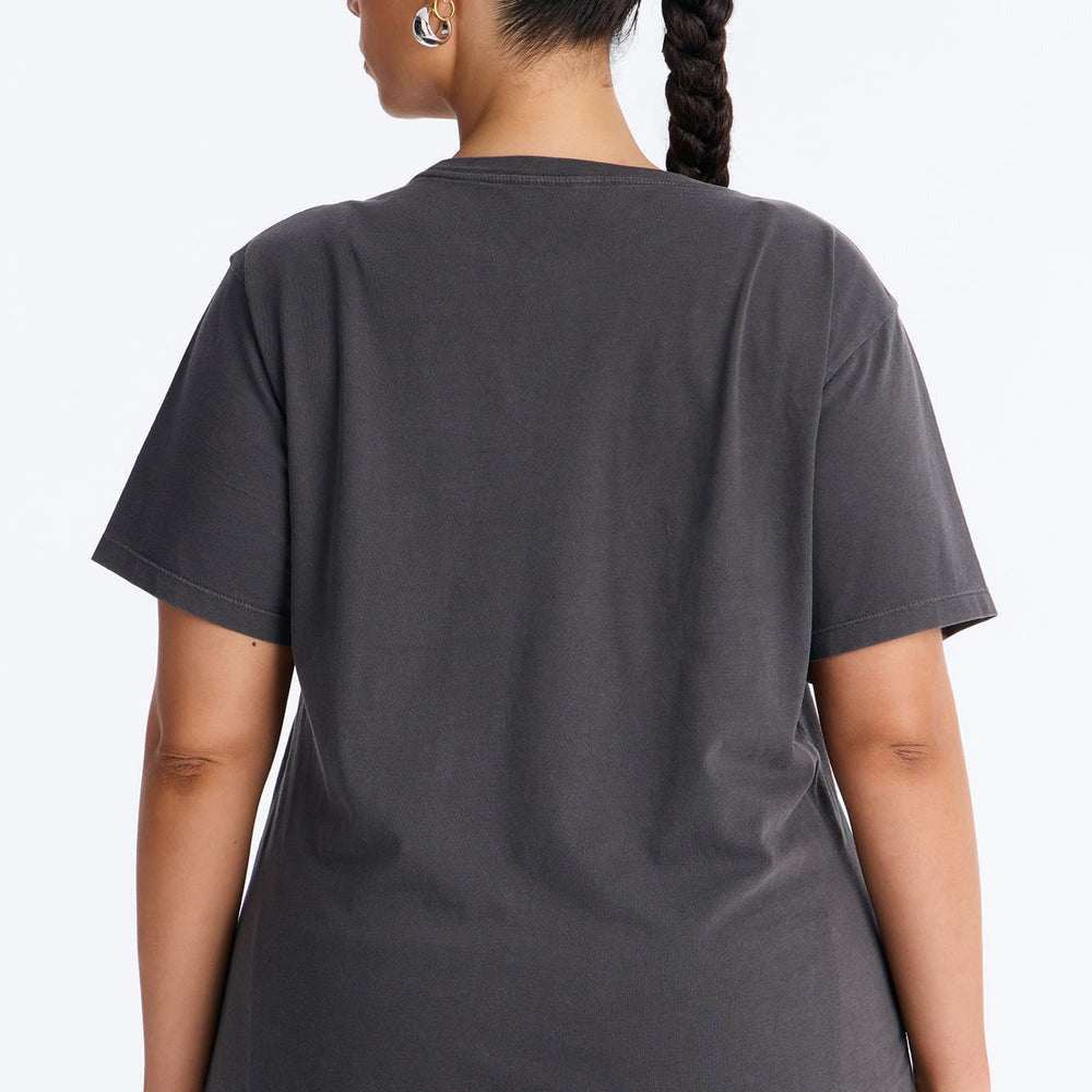 ACDC Jeweled Neck Washed Tee