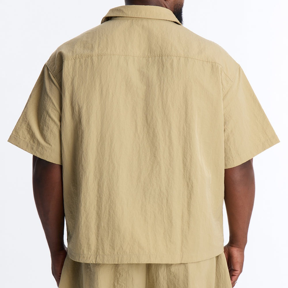 After Dark Amalfi Nylon Button Up Shirt