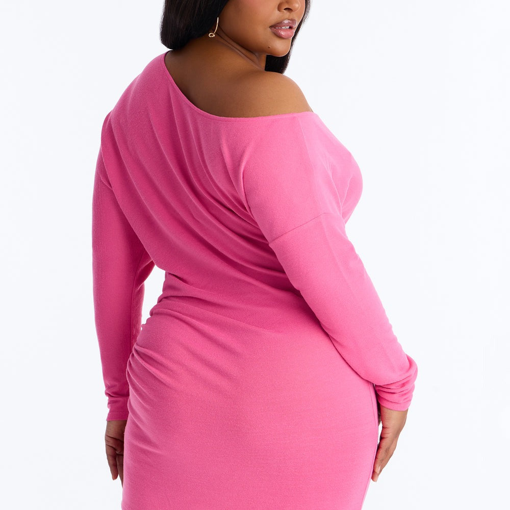 Abigail One Shoulder Sweater Mini Dress