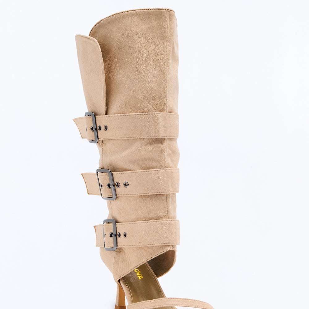 Absence Buckle Suede Boots