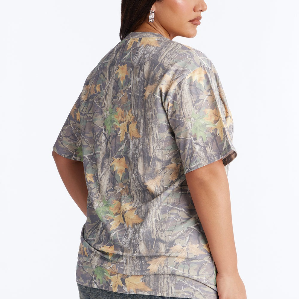 ACDC Camo Printed Oversized Tee