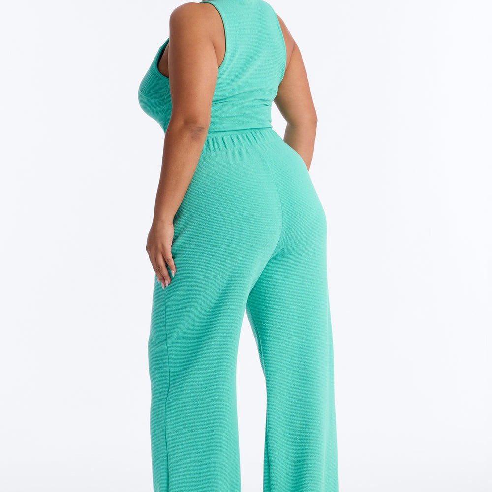 Alana Textured Wide Leg Pant Set