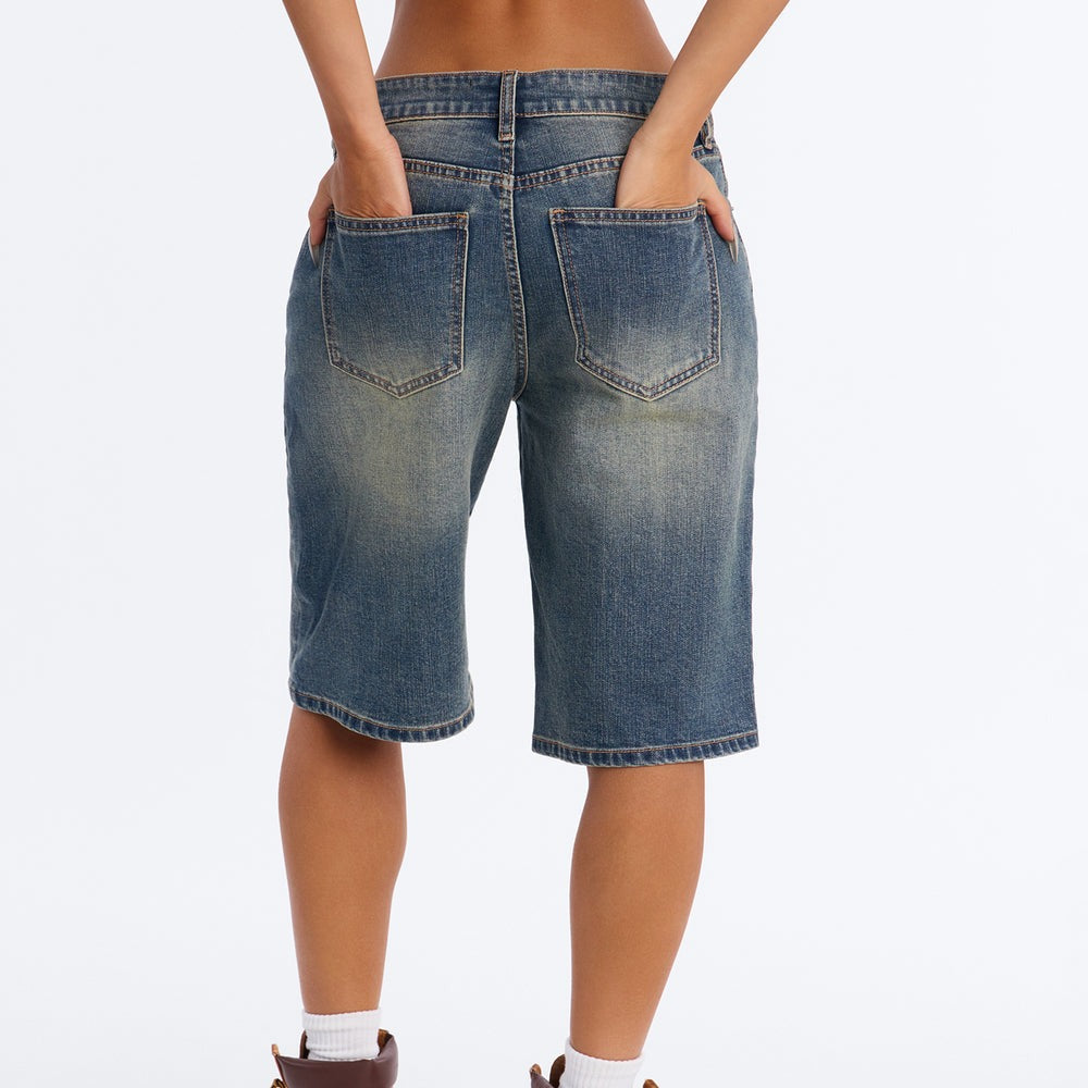 Alameda Tinted Basic Bermuda Denim Shorts