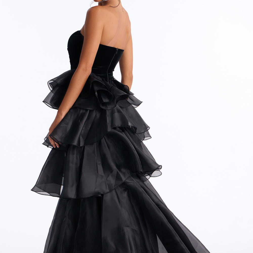 Addison Organza Tiered Gown