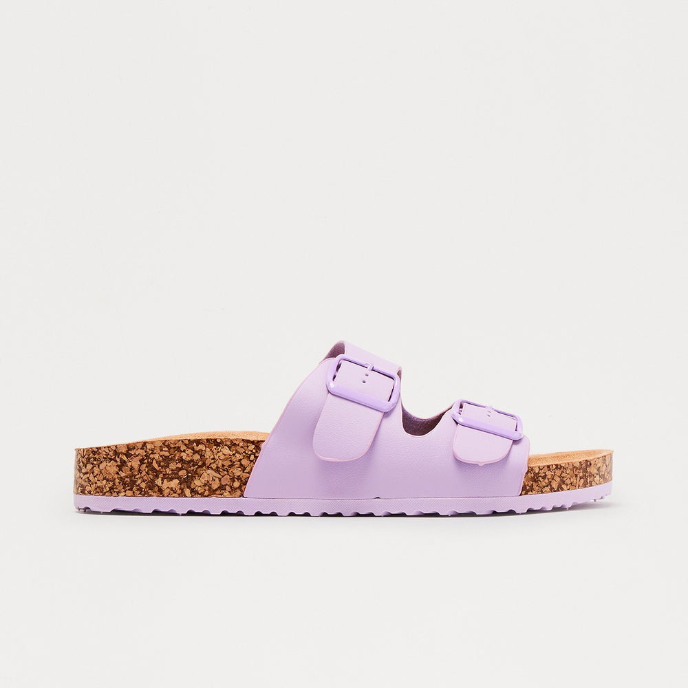 Adriana Buckle Slides
