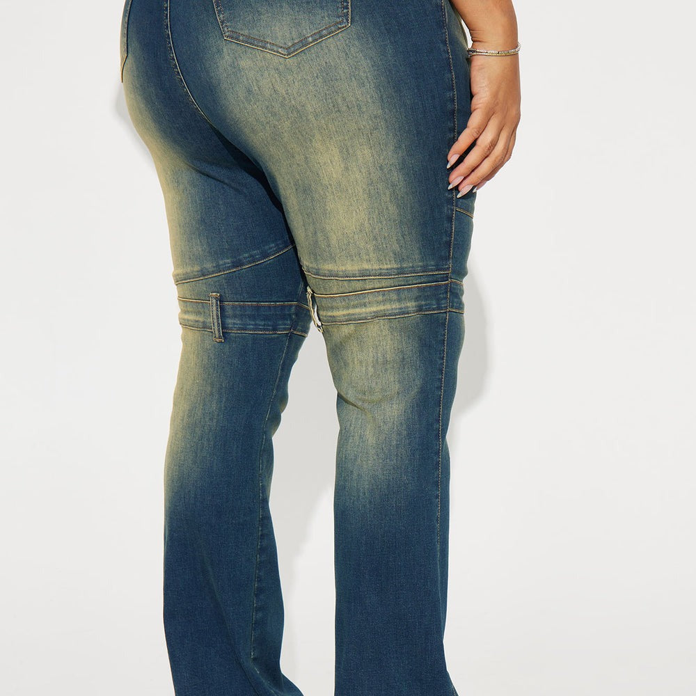 Aja Stretch Tinted Bootcut Jeans