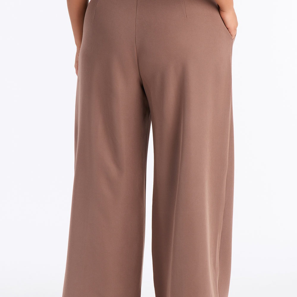 Adelaide Belted Wide Leg Pleated Trouser