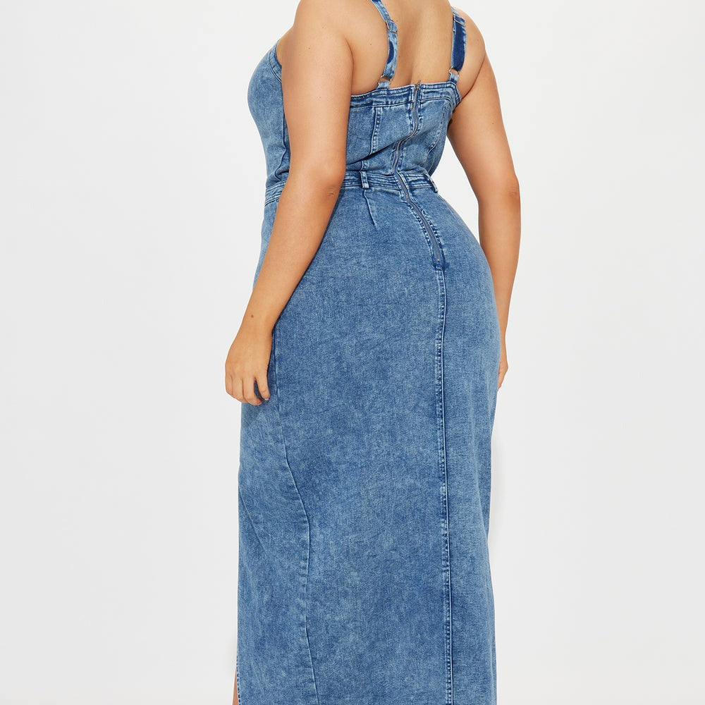 Addison Denim Maxi Dress