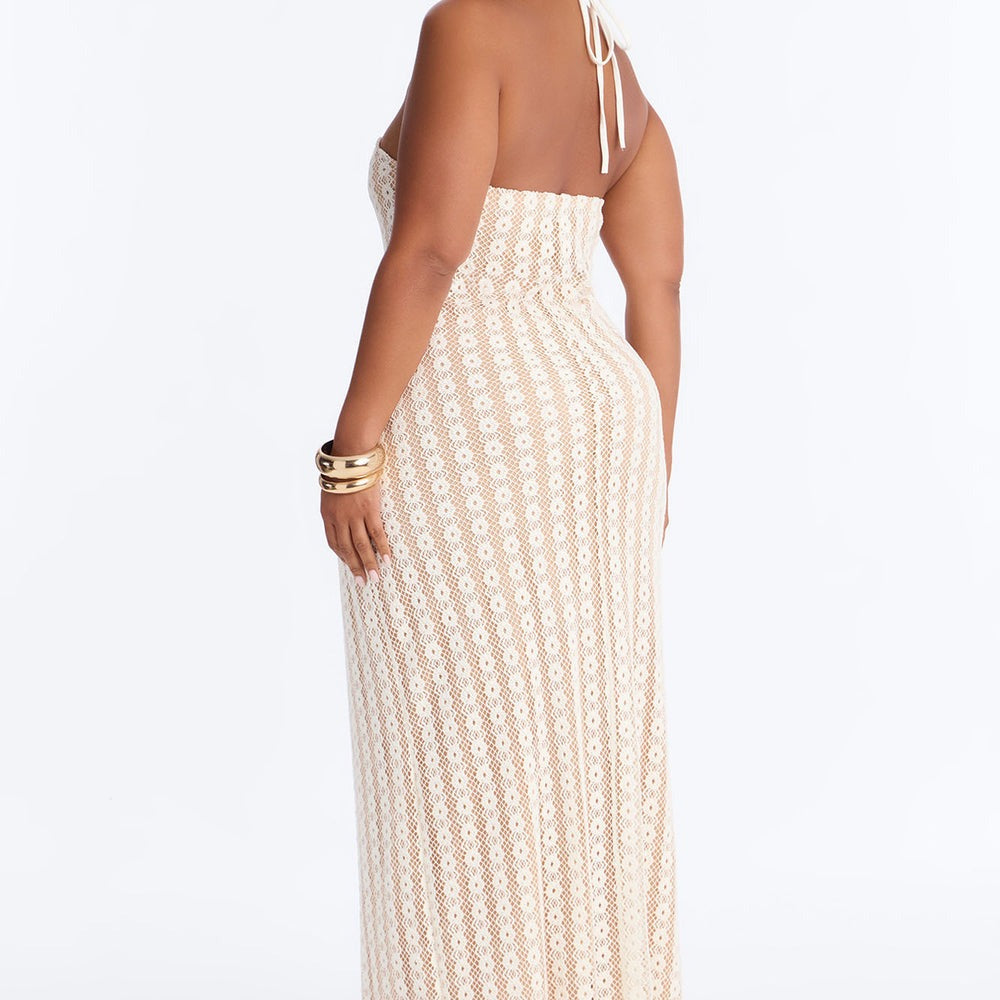 After Sunset Crochet Maxi Dress