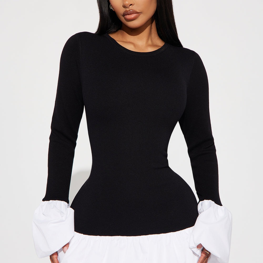 Adore Me Mini Sweater Bubble Dress