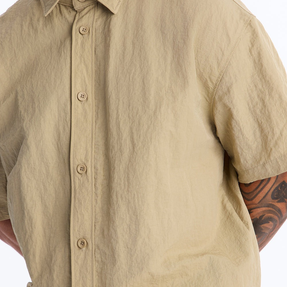After Dark Amalfi Nylon Button Up Shirt