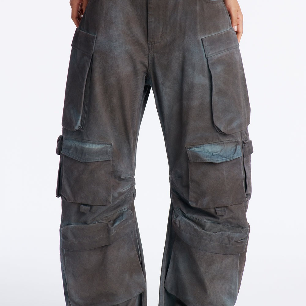 Abigail Low Rise Barrel Leg Cargo Pant