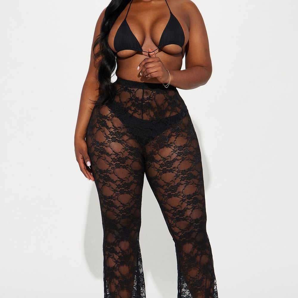 Alicia Lace Cover Up Flared Pants