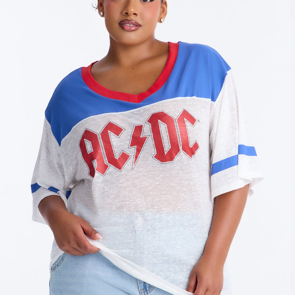 ACDC Burnout V-Neck Jersey