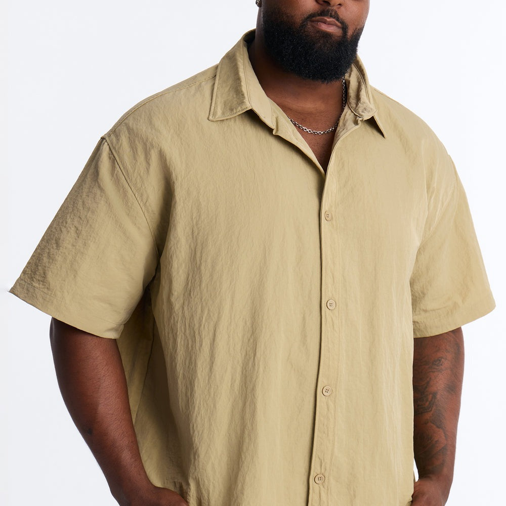 After Dark Amalfi Nylon Button Up Shirt