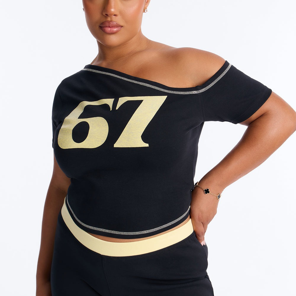 67' Crew Off Shoulder Short Set