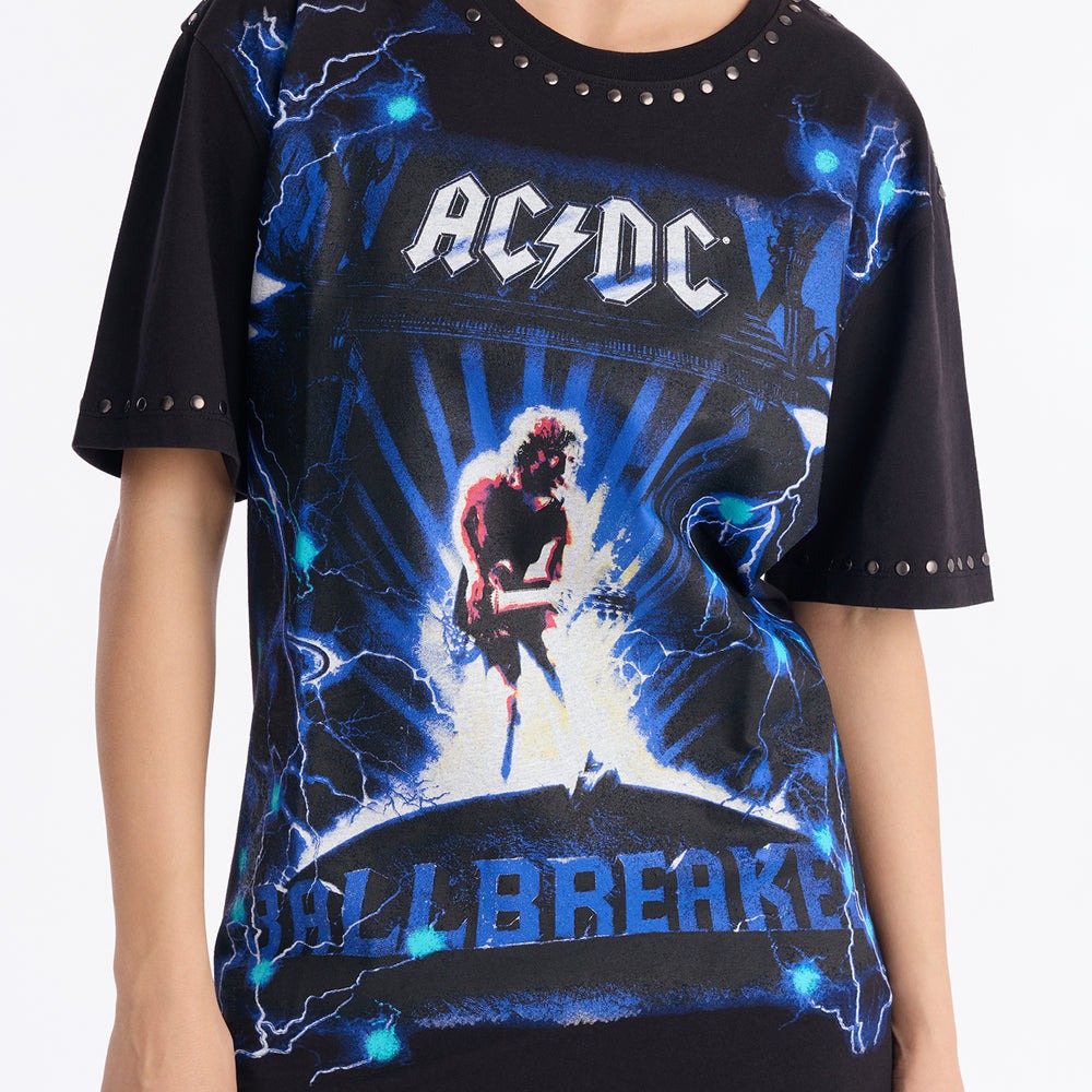 ACDC Studded Short Sleeve Studded Tshirt