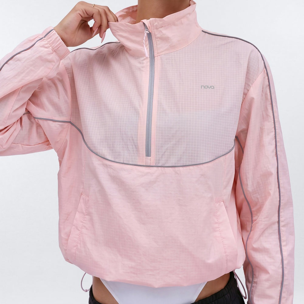 Active RipStop Quarter Zip Running Jacket