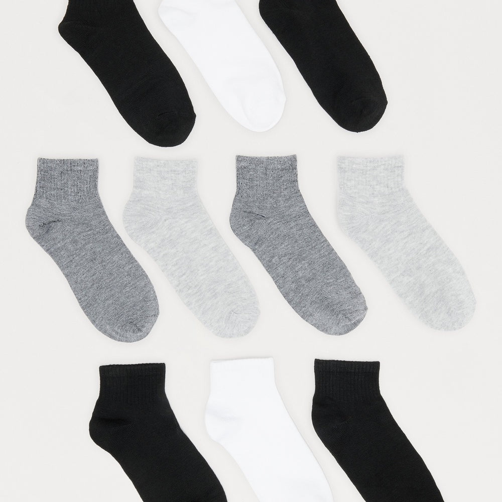 10 Pack Quarter Length Socks