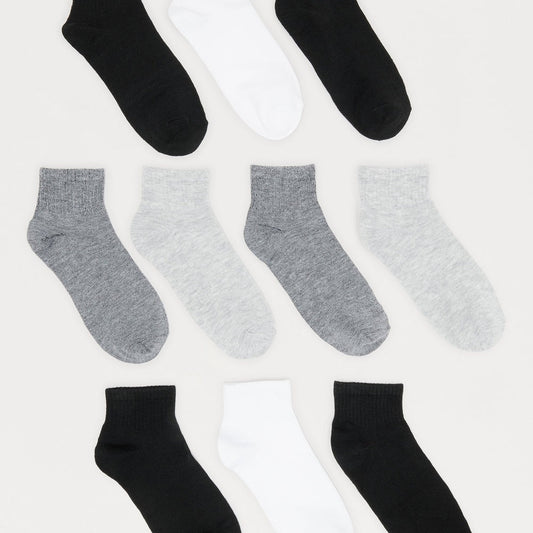 10 Pack Quarter Length Socks