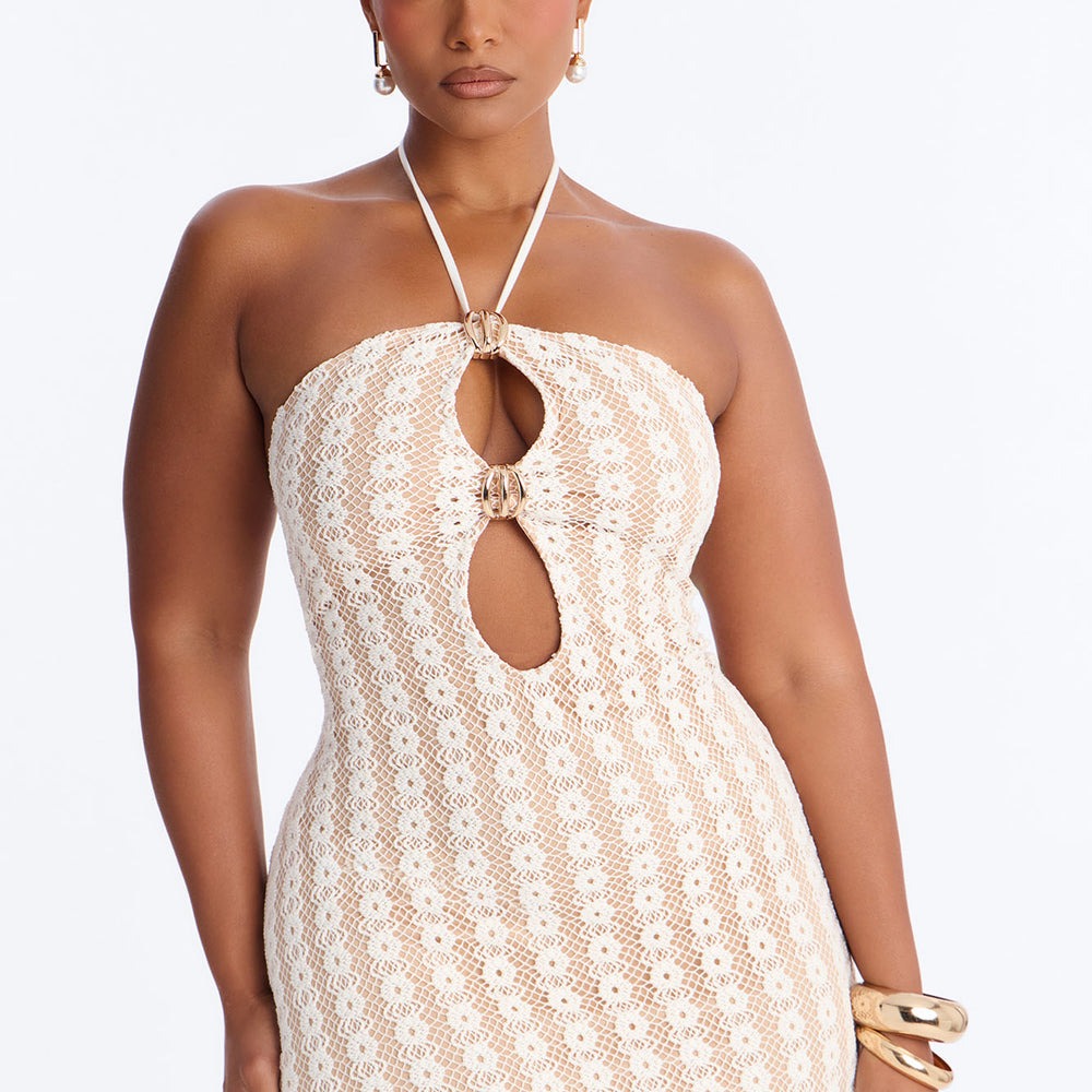After Sunset Crochet Maxi Dress