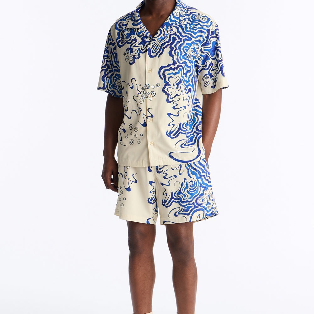 Abstract Mykonos Swim Trunk 7â3