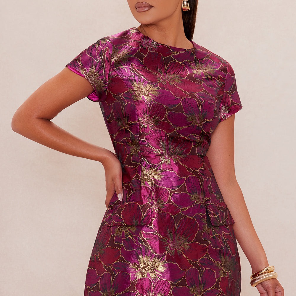 Adeline Jacquard Mini Dress