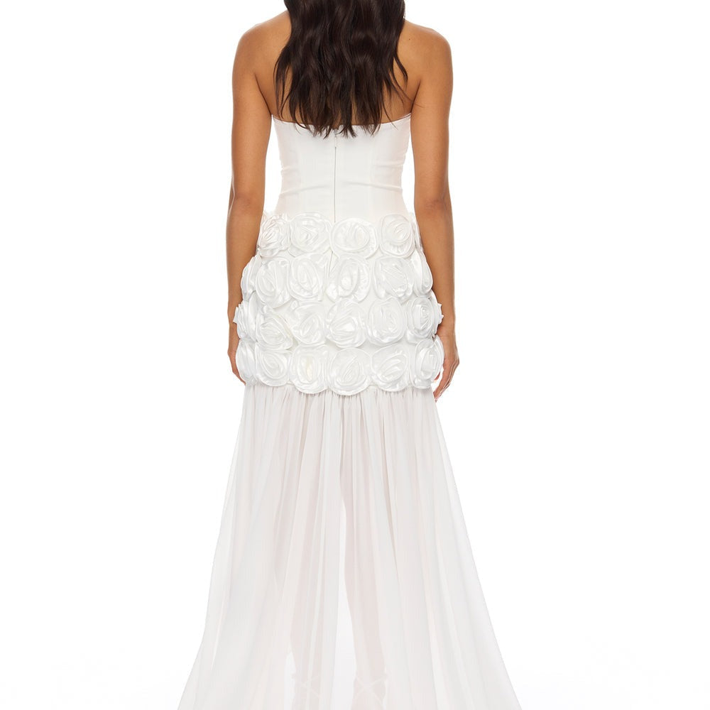 Alessia Floral Applique Maxi Dress