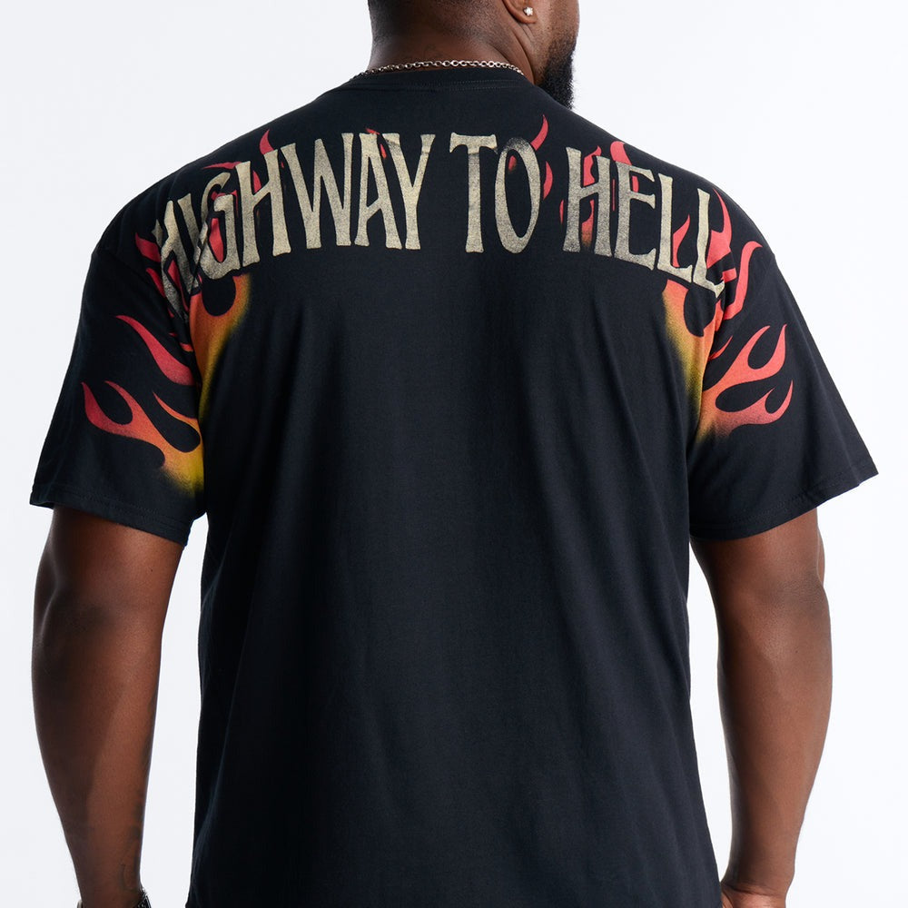 ACDC Highway To Hell All Over Print Short Sleeve Tee
