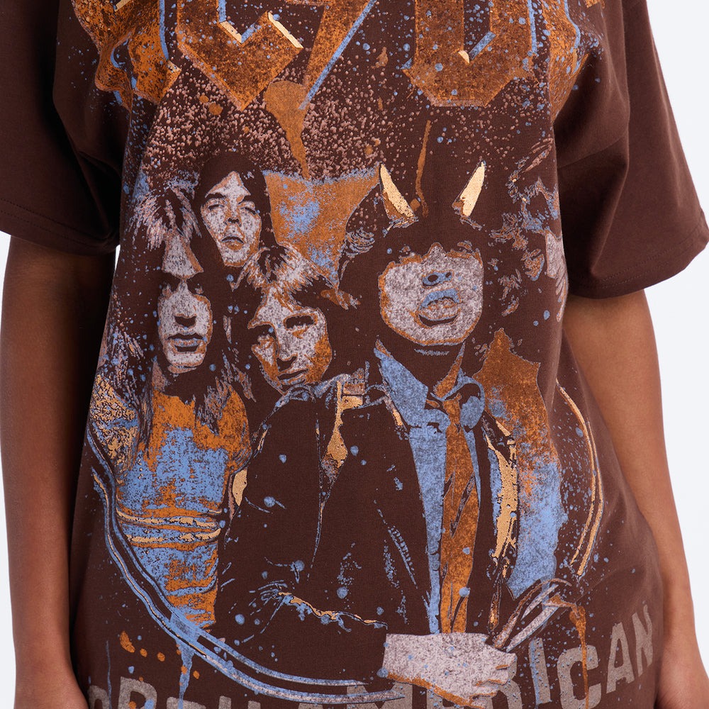 ACDC Highway To Hell Front And Back Tee