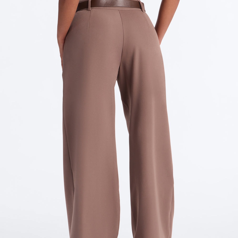 Adelaide Belted Wide Leg Pleated Trouser