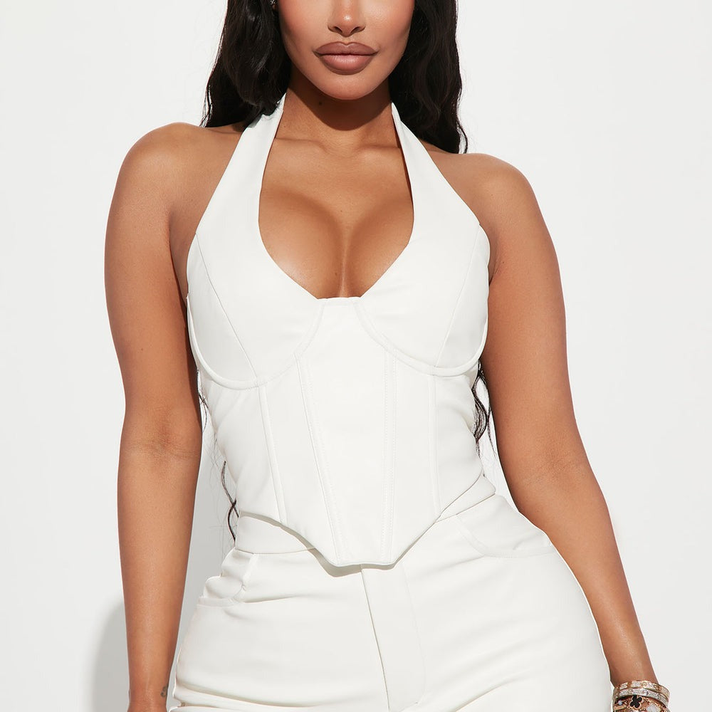 After Party Faux Leather Pant Set
