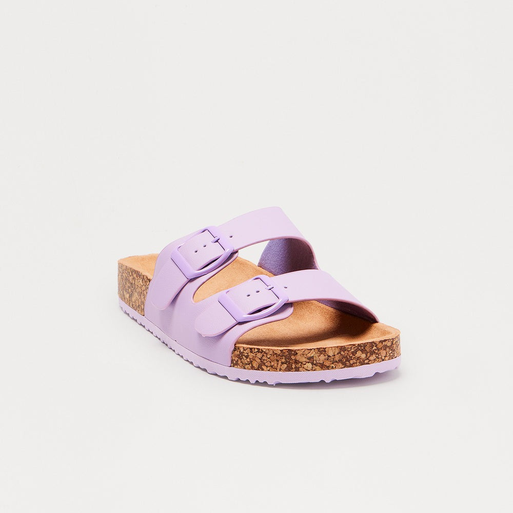 Adriana Buckle Slides