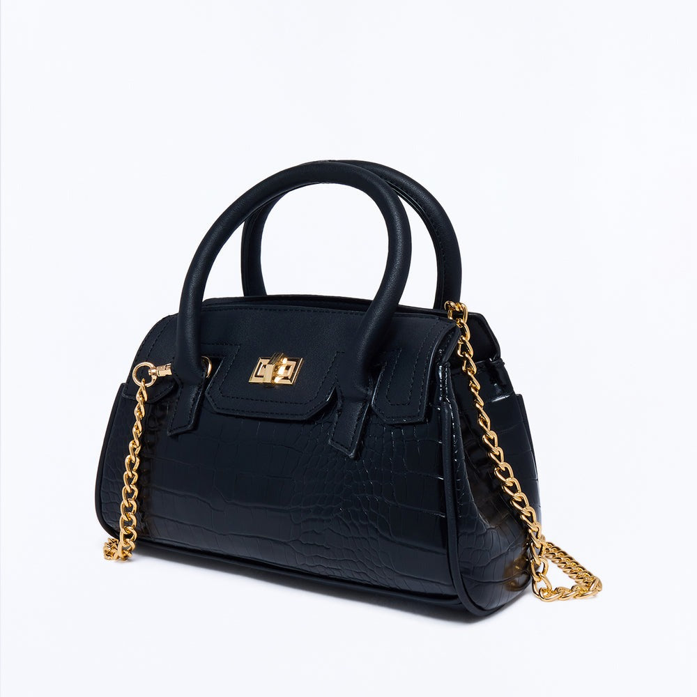 A Thing Of Beauty Faux Leather Satchel Handbag