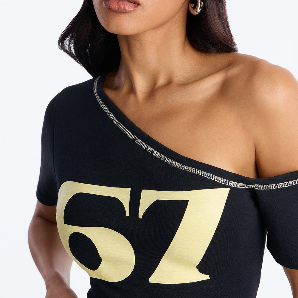 67' Crew Off Shoulder Short Set