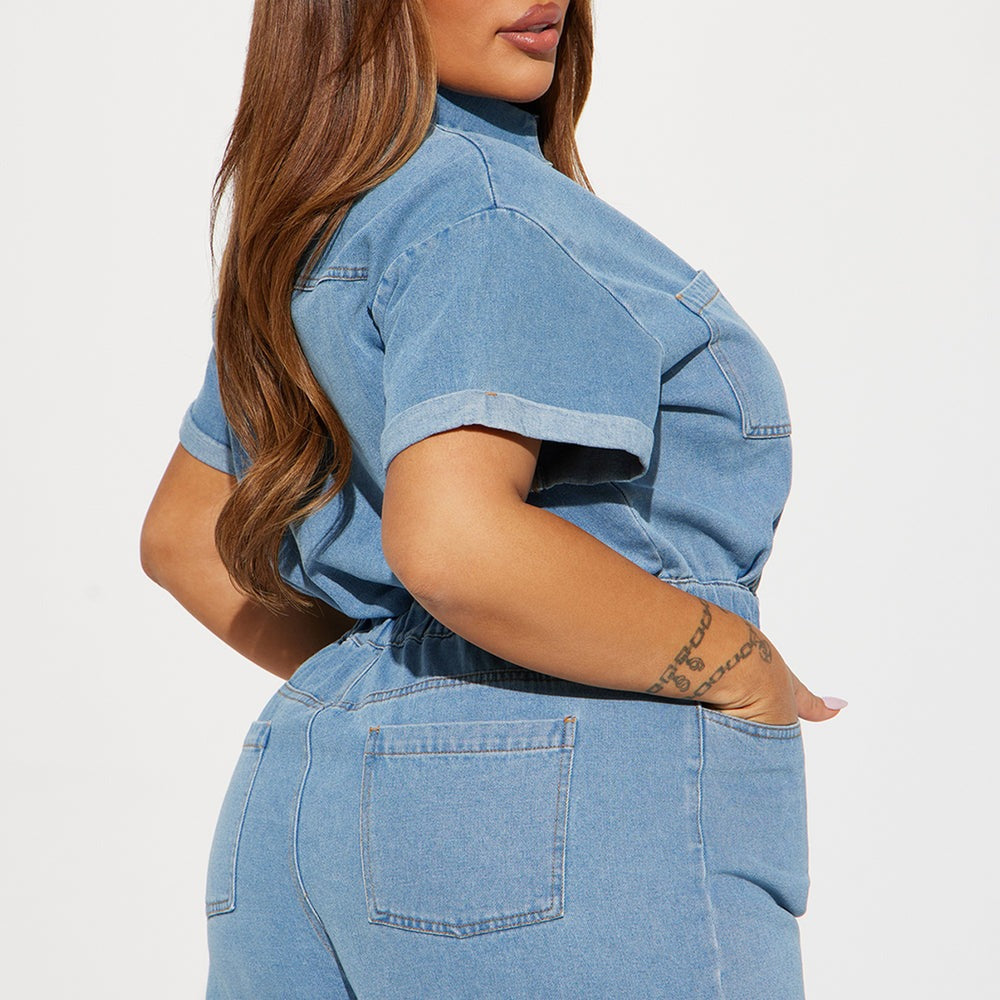 A Good Day Denim Romper