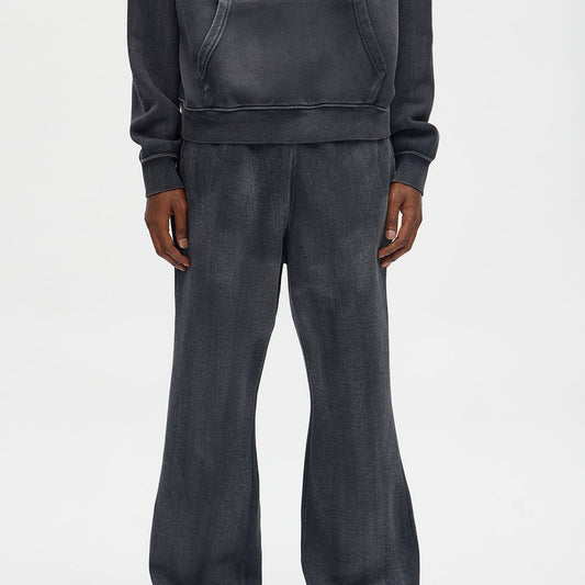 Acid Wash Heavyweight Slim Flare Sweatpants
