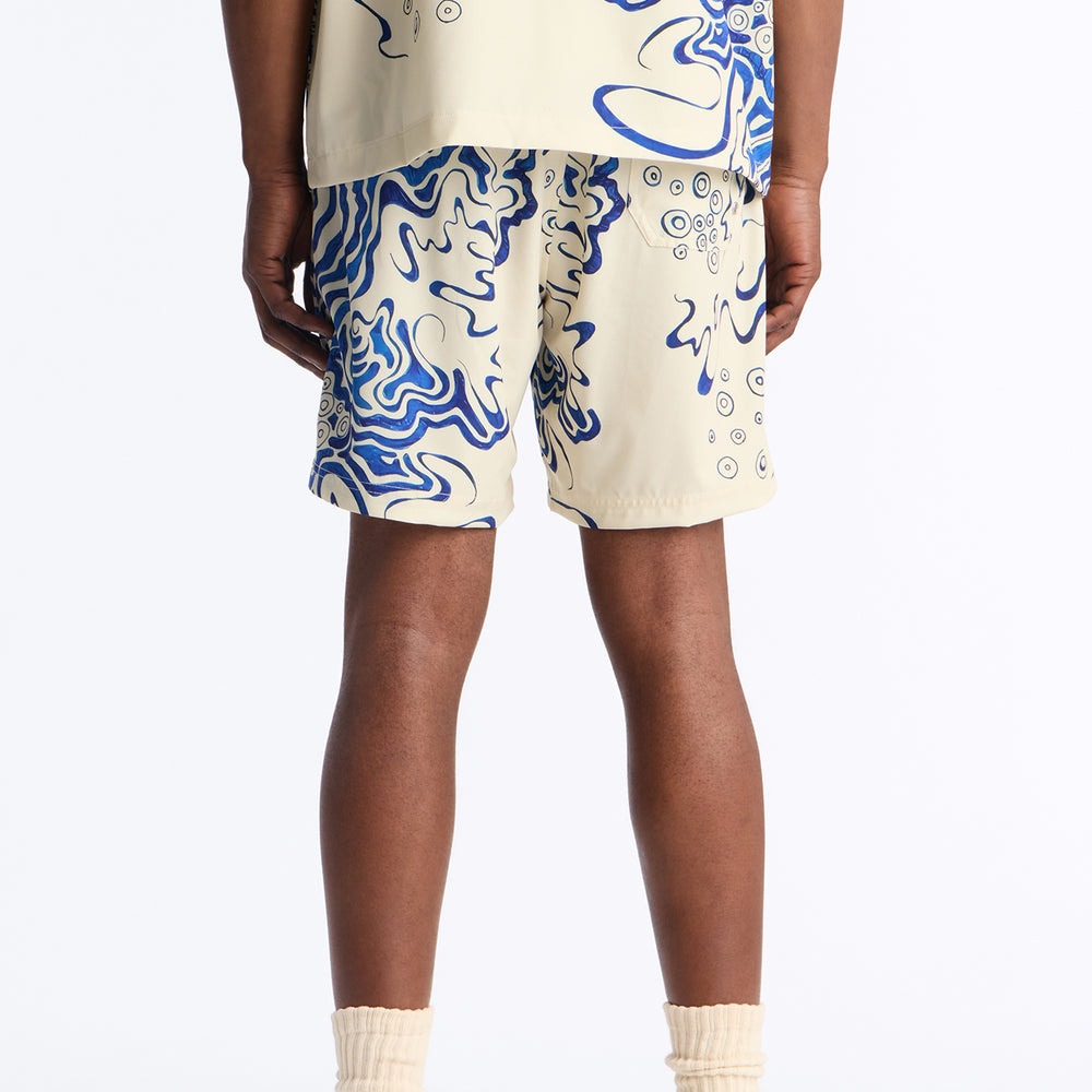 Abstract Mykonos Swim Trunk 7â3