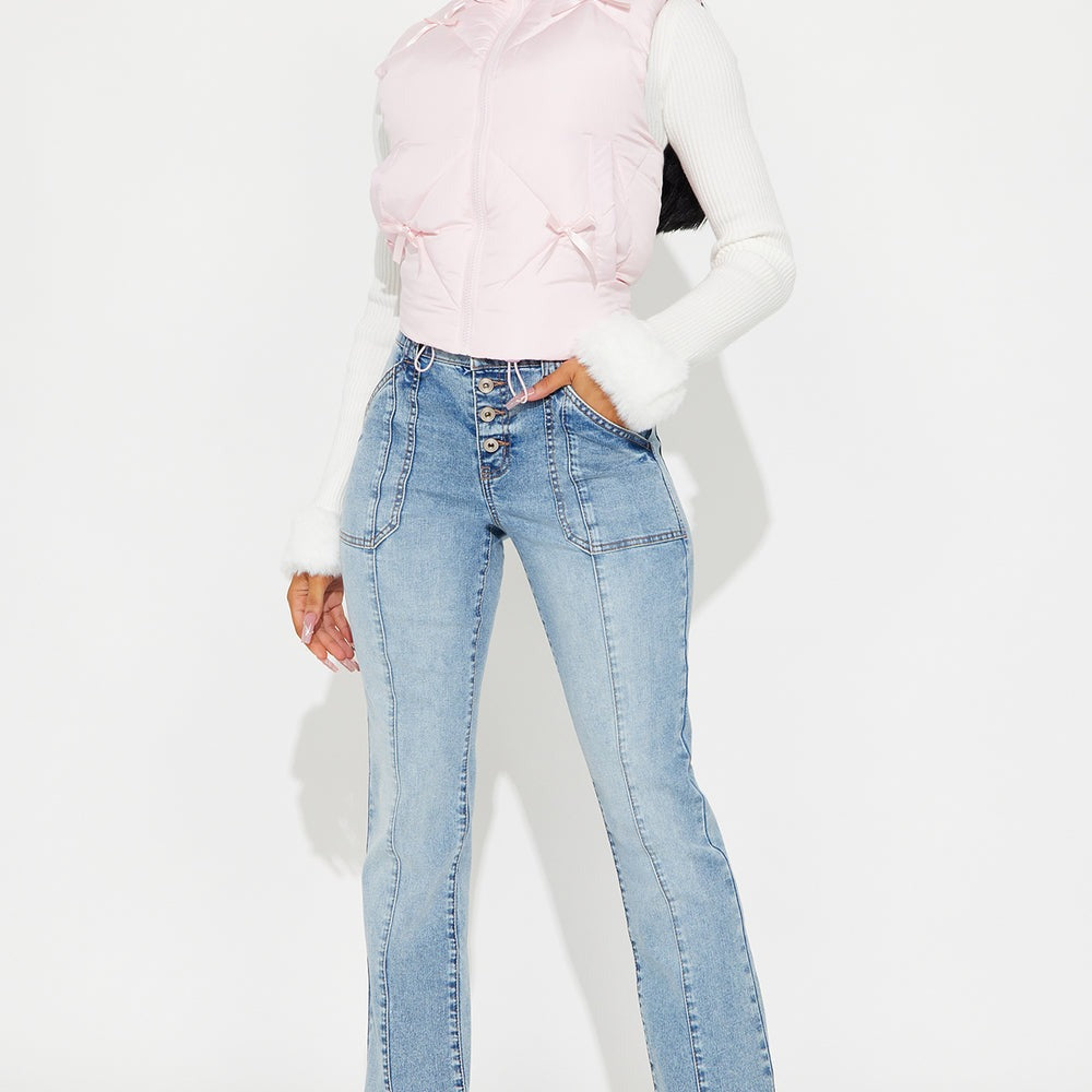 90s Buttonfly Bootcut Jeans