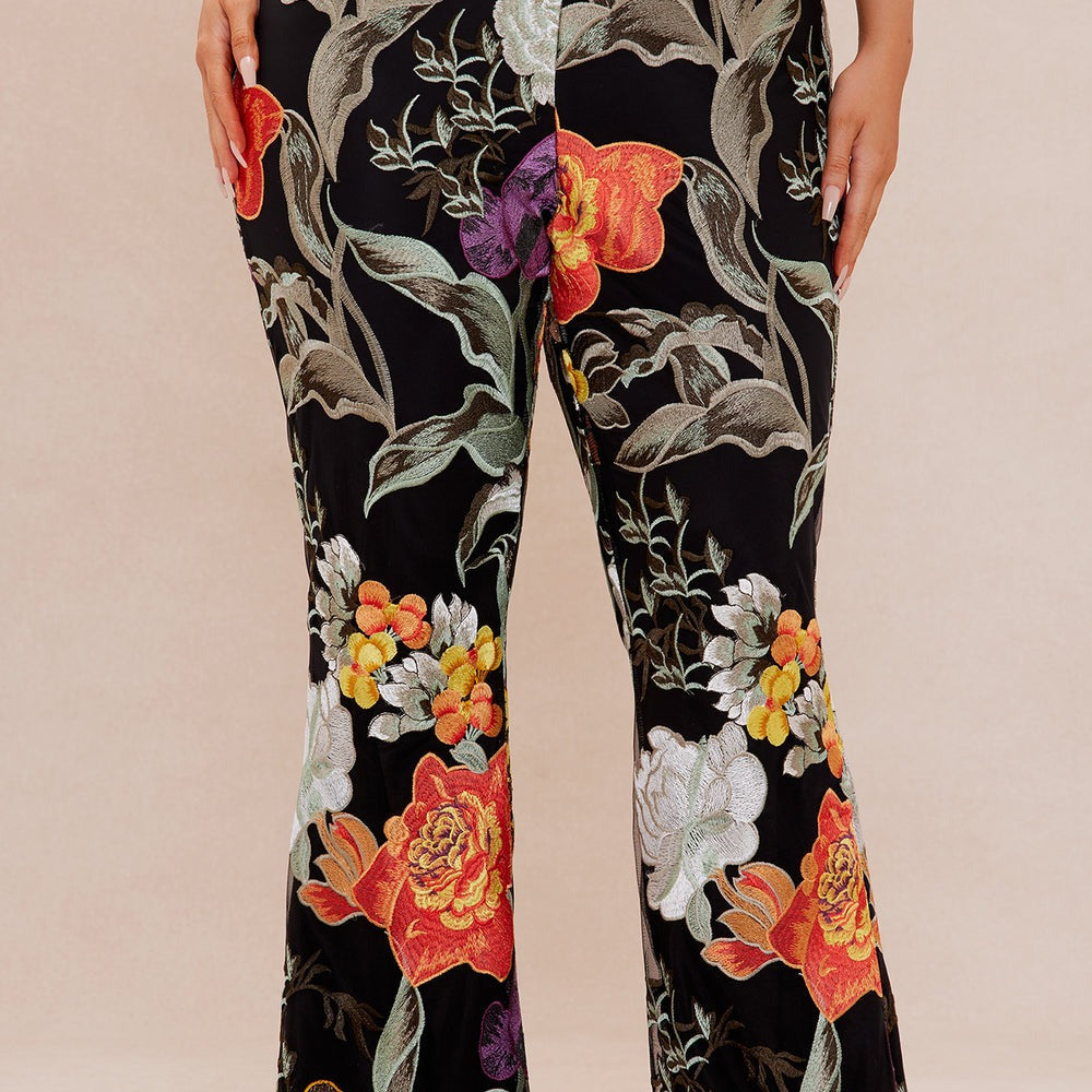 Adaila Floral Embroidered Pant