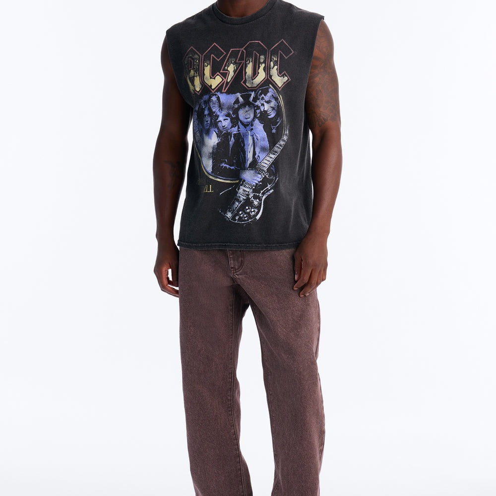 ACDC Vintage Oversized Muscle Tee