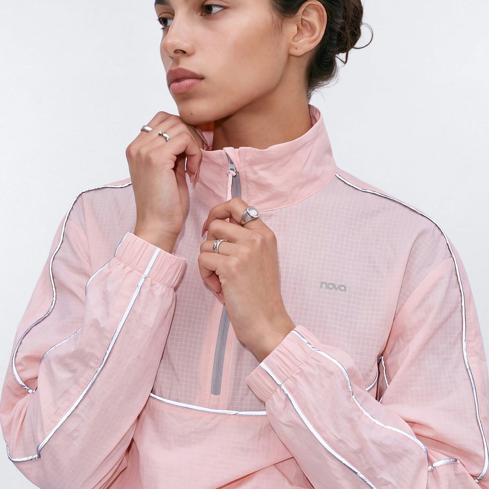 Active RipStop Quarter Zip Running Jacket