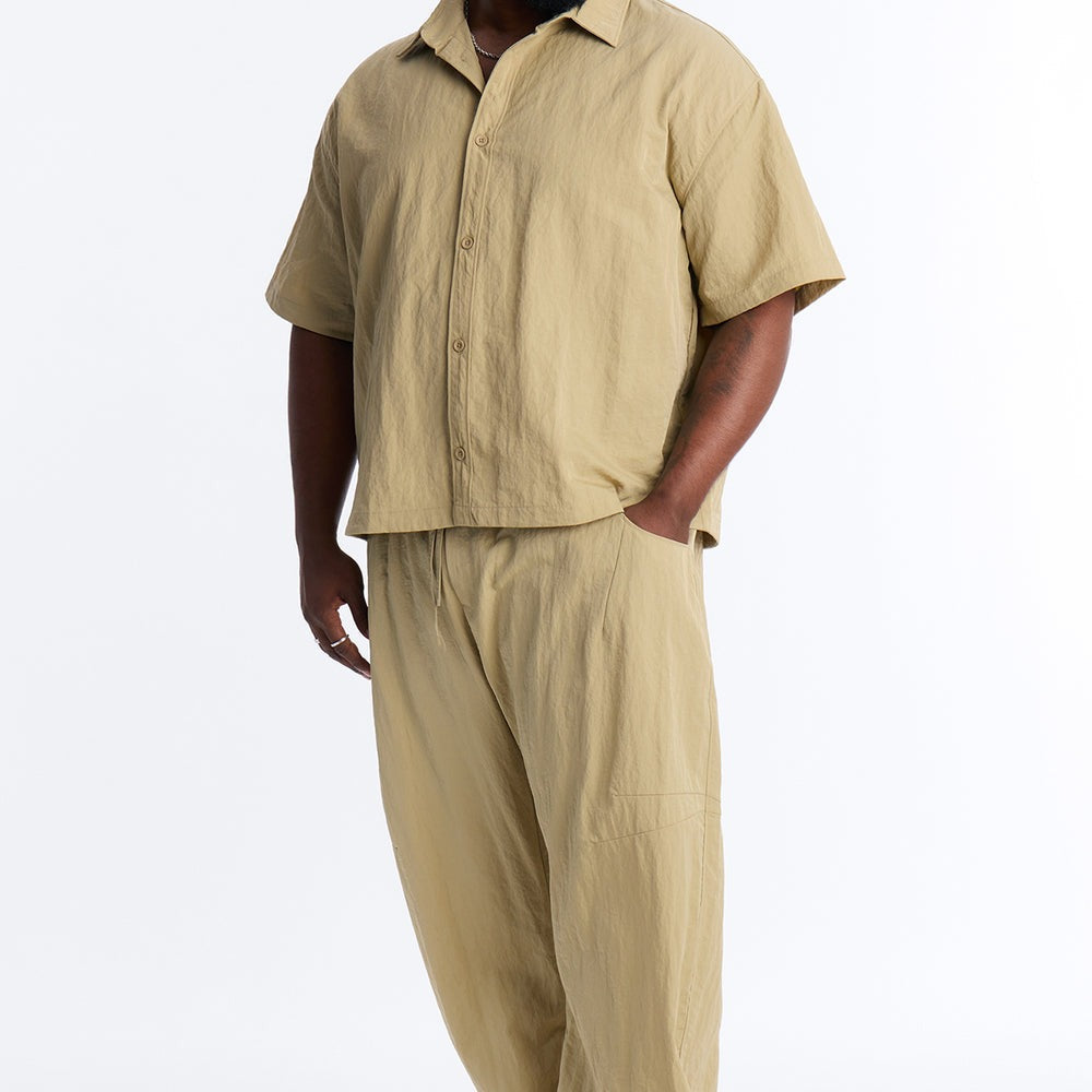 After Dark Amalfi Nylon Button Up Shirt