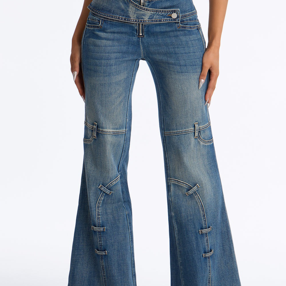 A Home Run Stretch Flare Jeans
