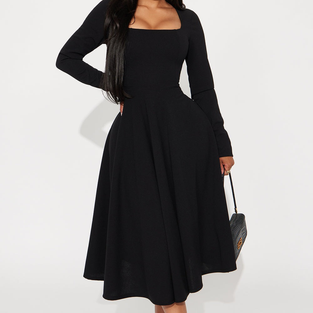 Alena Long Sleeve Midi Dress