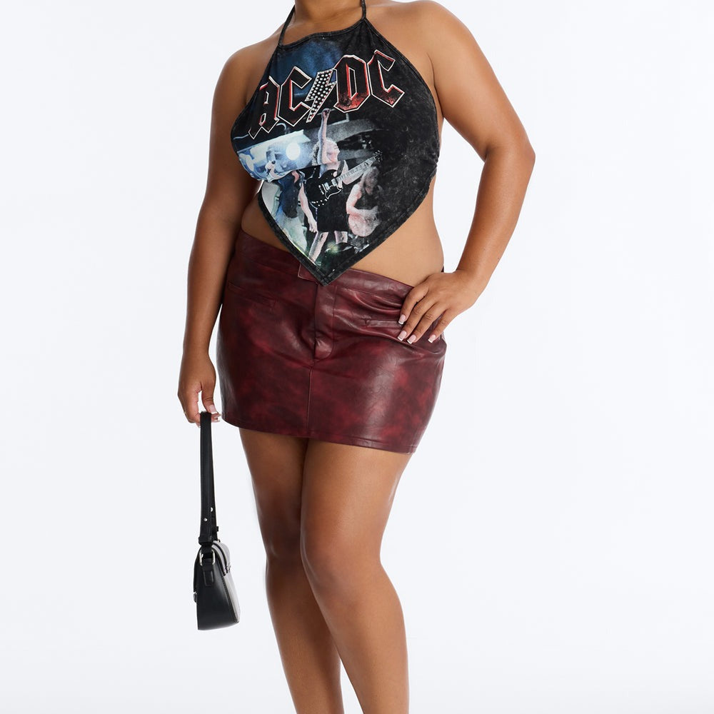 ACDC Halter With Rhinestones