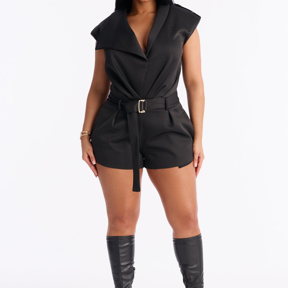 Alaria Belted Micro Romper