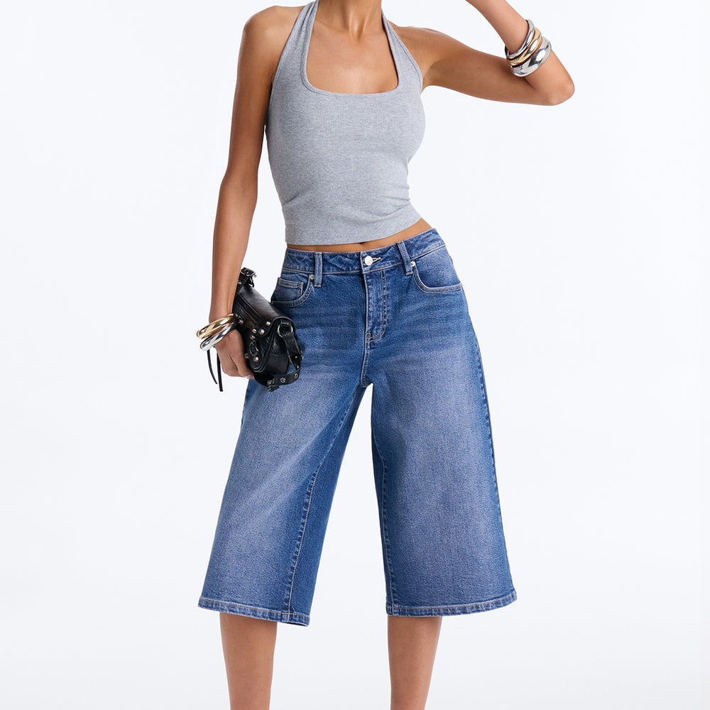 Addy Straight Leg Culotte Jeans