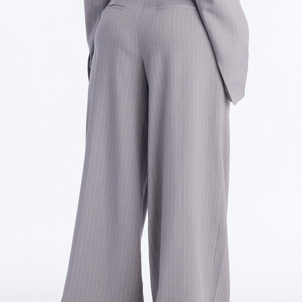 Ahmeira Pinstripe Wide Leg Trouser Pant