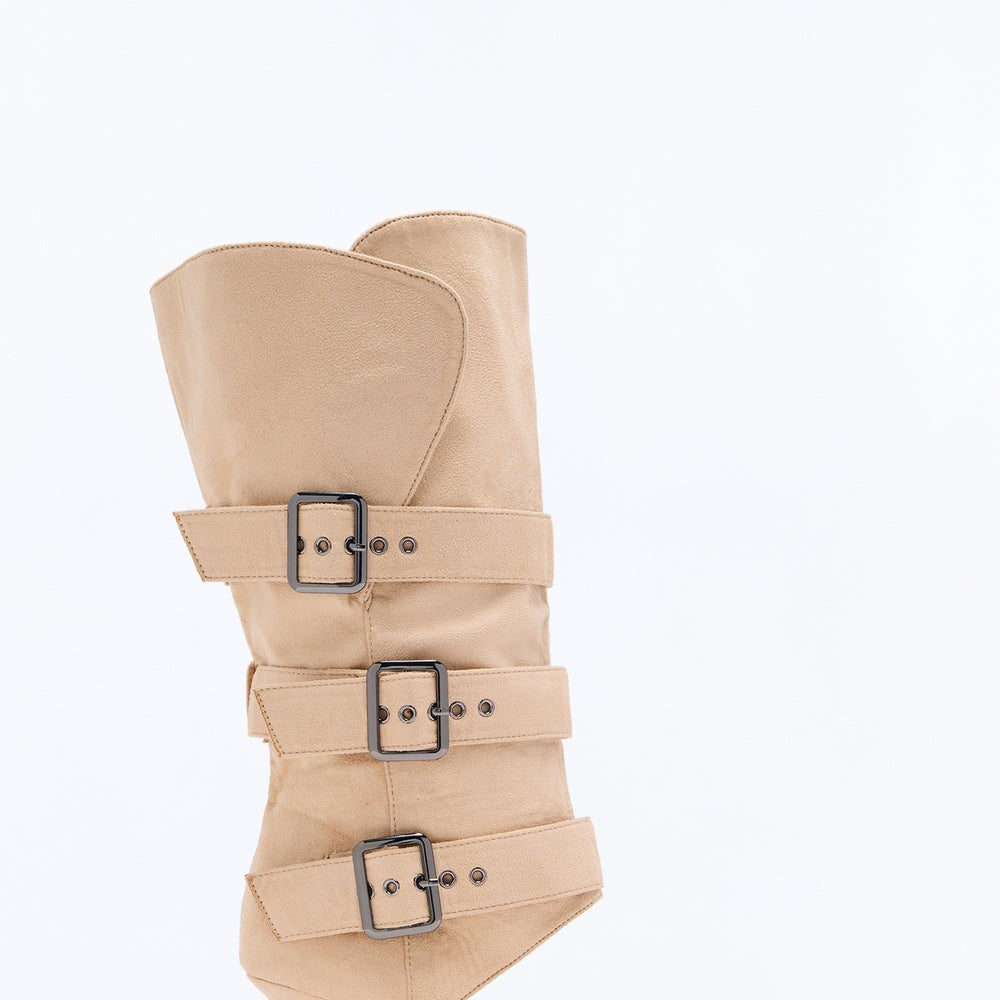 Absence Buckle Suede Boots